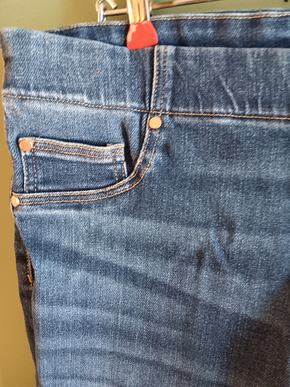 Liverpool Los Angeles Jeggings Women Size 14/32 Dark Wash Stretch  Crop Ankle - Picture 6 of 7